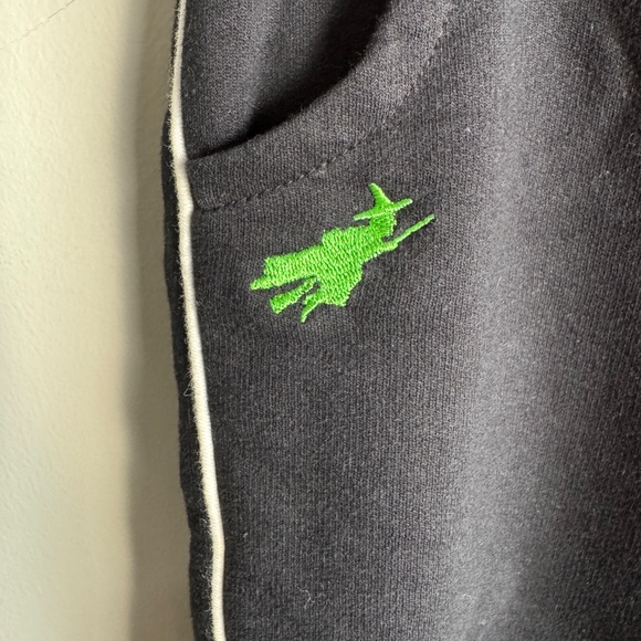 Wicked‎ Wear Elastic Waist Women's Pull On Sweatpants Embroidered Black Medium - Picture 4 of 15